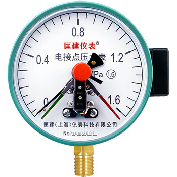 匡建仪表（CONJANT）YXC-150磁助式电接点压力表气压水压表 径向M20*1.5螺纹 0-1.6mpa 1 1 