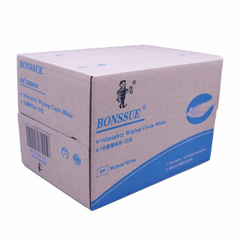 邦拭（BONSSUE）全能型擦拭布97200 便携式盒装抽取式通用快速吸附 31cm*42cm*200抽/箱
