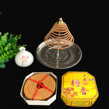 兰诗（LAUTEE）XFL8135 檀香盘香空气厕所卫生香室内祛异味塔香-老山檀