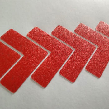 鸣固 5S管理地贴 L型定位贴工厂车间桌面地面4角定位标示贴 磨砂L型蓝色 3*3*1CM100只