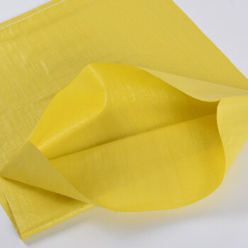 伏兴 亮黄色编织袋 蛇皮袋快递打包袋物流包装袋防汛沙袋可定做 亮黄色60*102cm 100只装