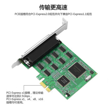 魔羯(MOGE) MC2348台式机PCIE转8串口 送一分八串口线