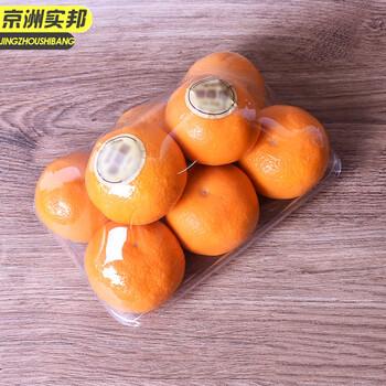 京洲实邦【透明/150个】一次性镜面平面浅托盘生鲜包装盒JZSB-9532B