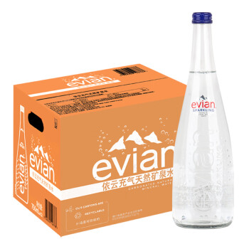 法国进口（evian）依云矿泉水整箱装  弱碱性天然水 儿童瓶依云水 运动瓶装 中英文随机发货 依云塑封装1.5升*8瓶 #20