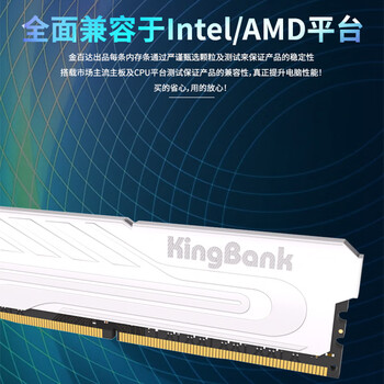 金百达（KINGBANK）16GB DDR4 3200 台式机内存条 银爵 C16 适配黑神话悟空