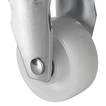 安赛瑞 定向脚轮 3英寸中型尼龙轮 工业轮 承重150KG滚轮轱辘 易得力企业可定制 16214