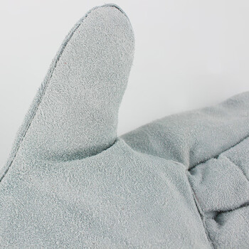 求同耐劳仕5212双层34cm植棉牛皮电焊手套隔热耐磨耐高温透气焊接手套 5212 双层