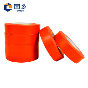 固乡6卷防潮桶装18米电工胶布绝缘胶带6色电气胶带阻燃白色黑色红色【红色6卷桶装】