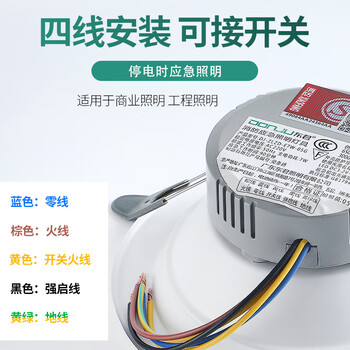 东君 LED消防应急筒灯 支持强启 2.5寸 开孔75-80mm DJ-05G 3W 白光