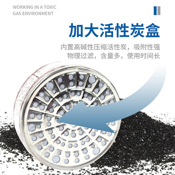 地球 2001 3号防毒面罩经济型自吸过滤式防毒面具 黑