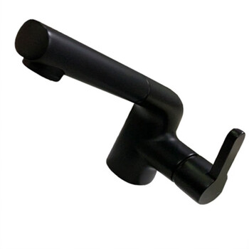 SBTOOR 卫浴 侧开抽拉式面盆水龙头 洗脸盆冷热龙头 5185 黑色（定制）