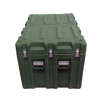 昊鹰 给养单元滚塑箱户外野战野营便携式军绿色多功能器材箱空投箱航拍仪器箱 1200*800*600(mm)