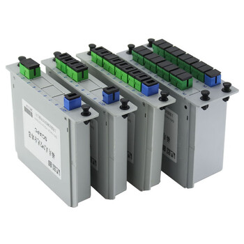 蓝邮广电1分16插片式分光器 APC插卡广电光分路器SC/APC1分4光纤分光器有线电视1比16/32