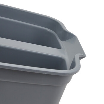 益美得 长方形双格提水桶物业保洁带提手清洁桶 双格桶（不带刻度）