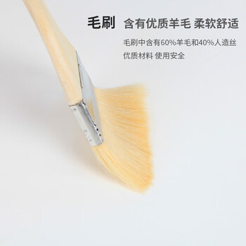 卡夫威尔 羊毛刷 涂料油漆刷子 软毛刷子清洁工具内墙漆刷墙工具 2英寸2支 EM3380