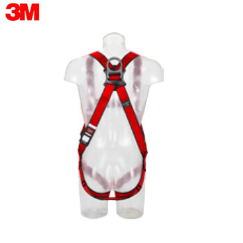 3M 1161728 保泰特P200 五点式全身式安全带，后背D型环，红色，M/L号定做 1条（交期30天）