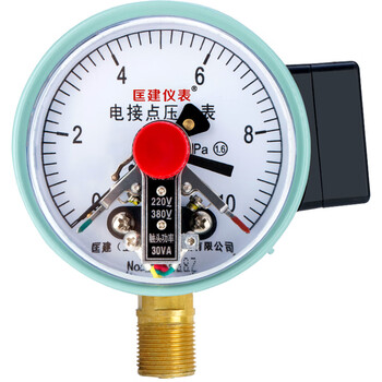 匡建仪表（CONJANT）YXC-100 磁助式电接点压力表精密水压气压表 220V380V通用触头功率30VA 0-10mpa 1 1