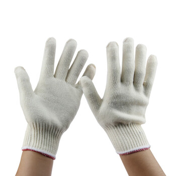 君御 71005M 工作尼龙耐磨劳动线手套 530克棉盖涤线手套(红边)*10副（7-30天货期）