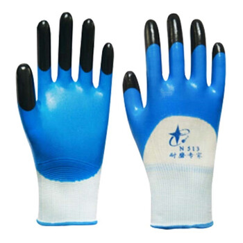 雄星  丁腈橡胶N513防滑透气耐酸碱耐磨星宇系列手套 12付*件