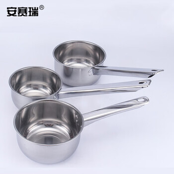 安赛瑞 不锈钢储水勺 长柄水瓢储水工具 厚实耐摔水壳水舀储水瓢 18CM 26362