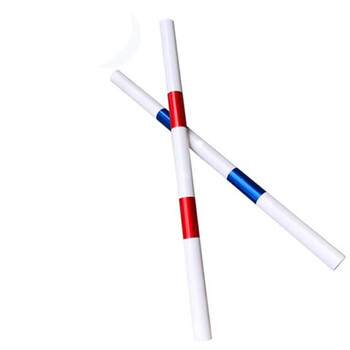 鼎红 塑料隔离墩2米杆子 防撞桶道路交通分流水马隔离护栏围栏柱 路障锥警示反光桶