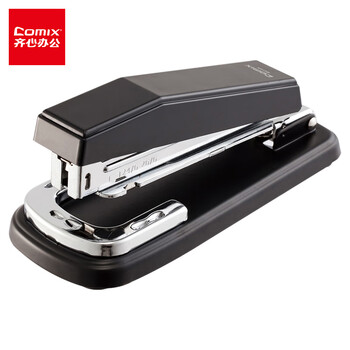 齐心(Comix)可旋转订书机/订书器 12# 黑 办公用品B414N