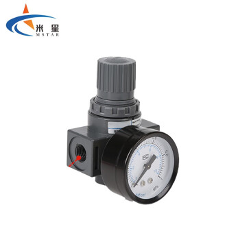 米星（MSTAR）气动调压阀可调式 气压调节阀 减压调气阀 精品 BR2000带表架