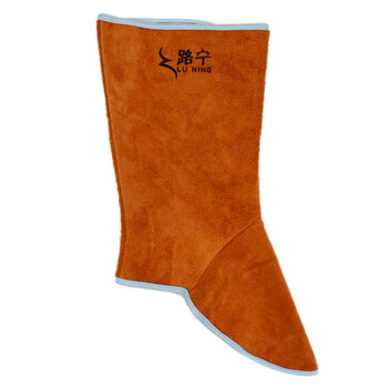 路宁 牛皮电焊护腿焊接防护脚盖