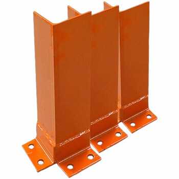 盛富永 货架防撞护角 L型立柱防护角 重型货架配件 叉车防撞护脚铁护角 100*100*400mm 5mm厚