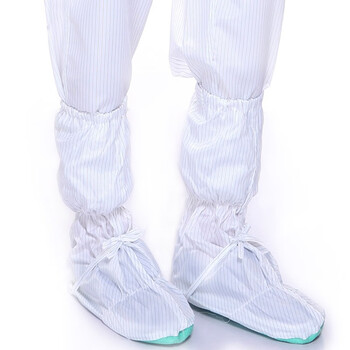 者也（ZYE）防静电鞋套软底无尘鞋长筒靴 高筒防静电软底鞋靴 无尘车间防尘工作鞋洁净鞋防滑靴 白色