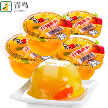 喜之郎什锦果肉果冻大杯装200gx10杯布丁果冻整箱儿童节零食小吃黄桃
