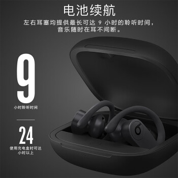 beats Beats Powerbeats Pro 完全无线高性能耳机 真无线蓝牙运动耳机 黑色