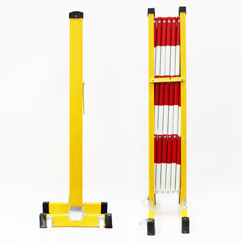 凌科朔(LINKSHIRE) 围栏围挡绝缘伸缩围栏电力施工围栏可移动式玻璃钢材质红白色管式5米