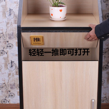 庄太太【橡木色平顶】大号商场肯德基餐饮酒店大堂西餐厅麦当劳办公室用垃圾桶箱柜