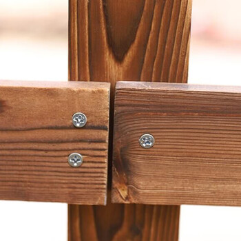 海斯迪克 HK-785 户外木栏杆 护栏 围栏栅栏 花园草坪篱笆 院子庭院隔断 100*30*50板厚9mm