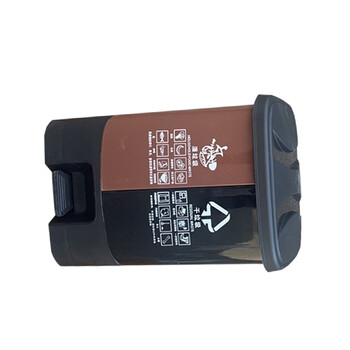 苏识 YJ-A135 户外双桶脚踏式连体可回收环卫四色分类垃圾箱 20L 黑咖分类桶