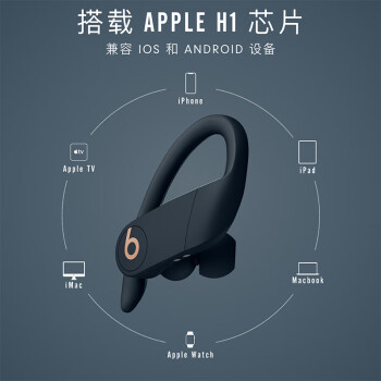 beats Beats Powerbeats Pro 完全无线高性能耳机 真无线蓝牙运动耳机 海军蓝