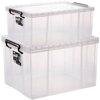 兰诗（LAUTEE）HH2170 物流箱 大号长方形收纳箱 仓储零件工具收纳周转箱 784号6个装(450*330*305)