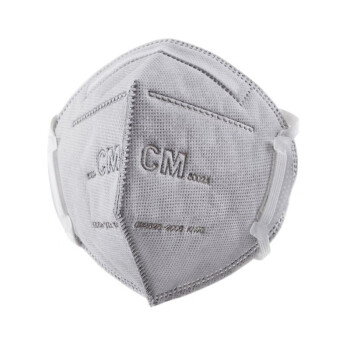 朝美口罩 KN95活性碳口罩6002A-2型折叠头戴式 工业防粉尘颗粒物雾霾PM2.5  独立包装灰色600只/箱