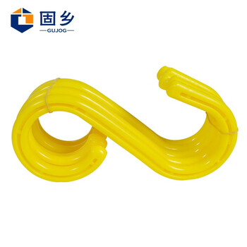固乡工地电线光缆（电缆挂钩5个装）架子管S形塑料挂钩矿用绝缘挂钩S型钢芯包塑挂钩