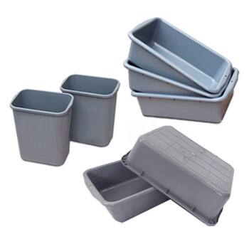 领象 收餐车餐厅收碗车餐盘碗不锈钢手推车移动收餐车带挂桶酒店食堂收台餐车保洁车不锈钢推车 弯把款