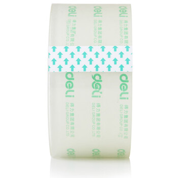 得力（deli）33074封箱胶带 透明胶纸 快递物流打包胶布 打包胶带 60mmx40yx50um 3卷