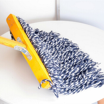 卫洋 木杆拖把50cm 学校工厂物业商用清洁吸水拖把棉线木托 WY-057