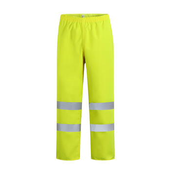 者也（ZYE）分体雨衣套装 新式反光防暴雨018 荧光黄配黄裤 2XL码可定制