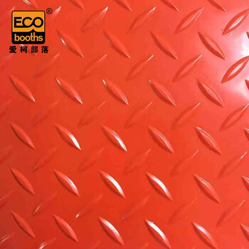 爱柯部落 牛津防滑垫 PVC塑料地毯1.2mm厚防水防油满铺垫人字纹宽1m红色定制110214
