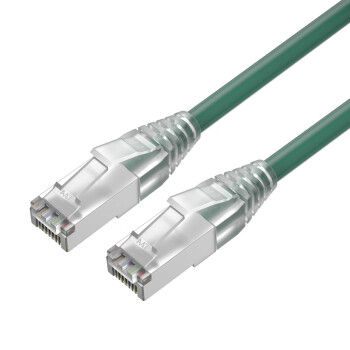 千天（Qantop）QT-WP38L 六类非屏蔽网络跳线 工程级CAT6类网线0.5米纯铜成品网线绿色