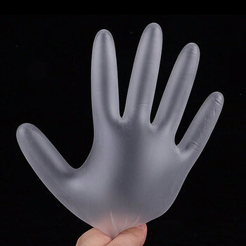 兰诗 PC2002 一次性手套透明耐用手套防水防油污手套非乳胶无粉PVC手套 100只/盒M码