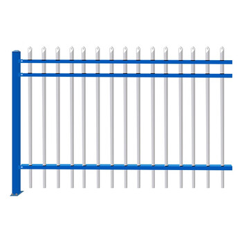 (定制)铁艺护栏小区工厂学校别墅庭院围墙户外防护栏铁栅栏杆 高1.5米*长3米（1片网）货期7-10天