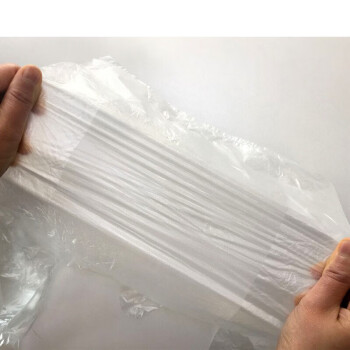 汇采白色透明塑料袋 打包袋外卖袋一次性背心方便袋 1KG 宽30cm×长48cm