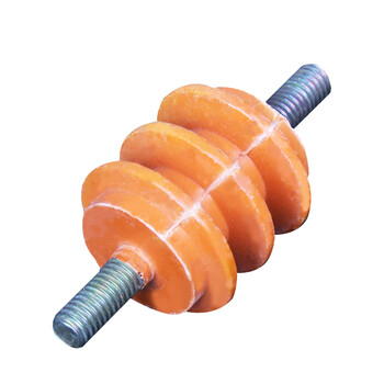 天旭黄色绝缘子配电箱柜低压黄色绝缘子绝缘支柱带螺杆铜排绝缘柱40×40(不带杆M8) 1个